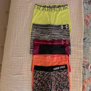 Girls/Women’s athletic compression bike shorts